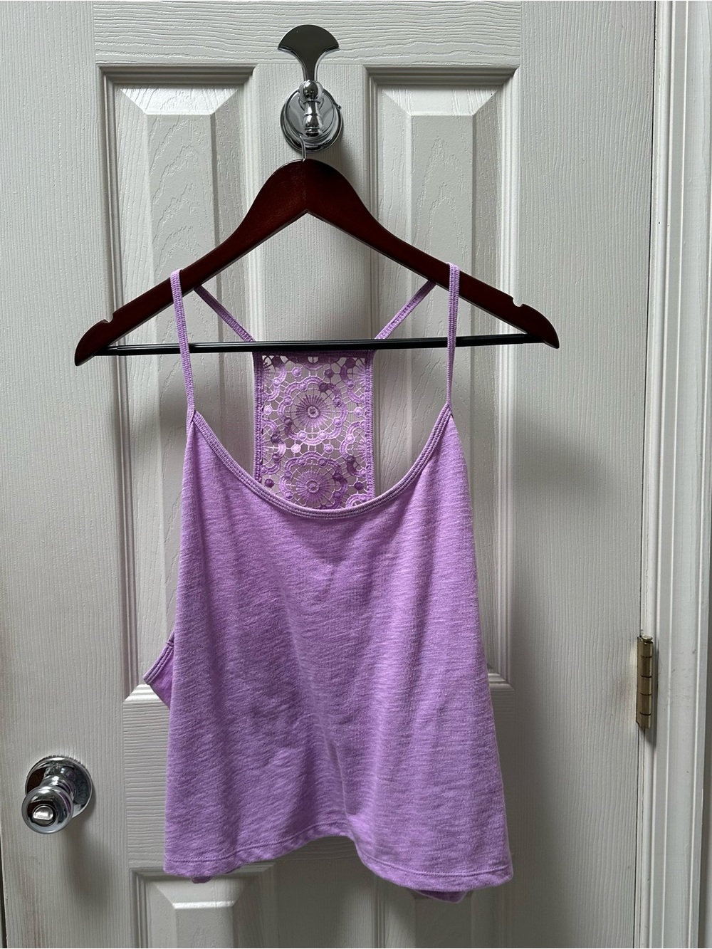 NWT SO Lavender Lace-Back Crop Cami juniors size 3X